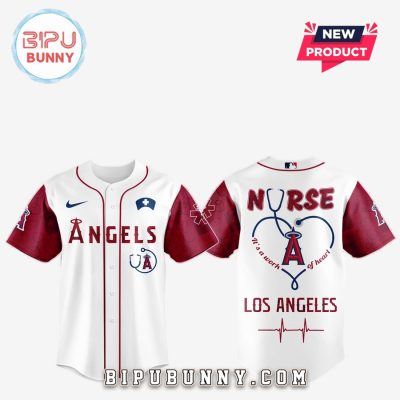 Los Angeles Angels MLB Nurses Game Night Baseball Jersey