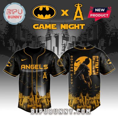Los Angeles Angels MLB x Batman Game Night Baseball Jersey