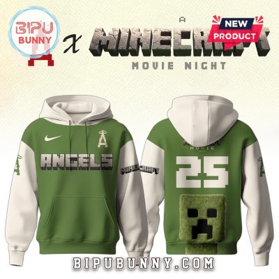 Los Angeles Angels MLB x Minecraft Movie Night Hoodie And Pants