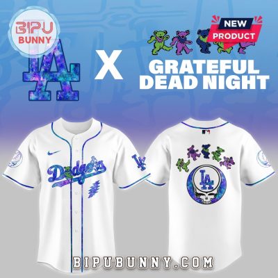 Los Angeles Dodgers 2025 Grateful Dead Night Baseball Jersey