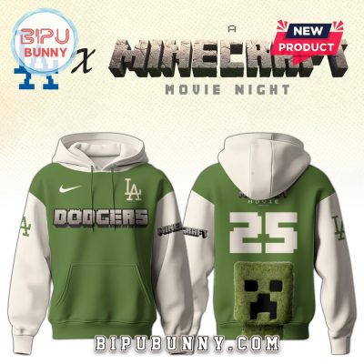 Los Angeles Dodgers MLB x Minecraft Movie Night Hoodie And Pants
