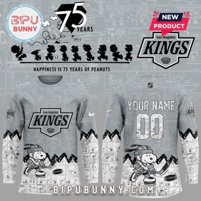 Los Angeles Kings 75th Anniversary of Peanuts Hockey Jersey