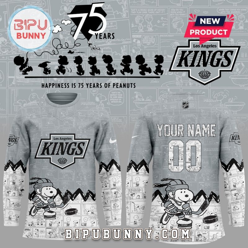 Los Angeles Kings 75th Anniversary of Peanuts Hockey Jersey