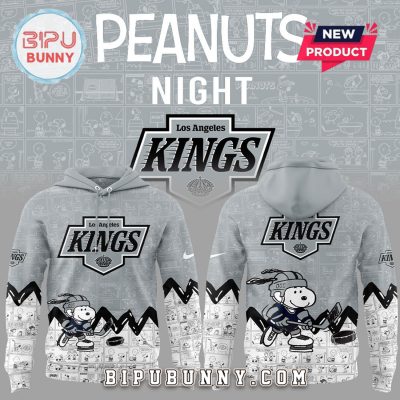 Los Angeles Kings Anniversary of Peanuts 2025 Hoodie