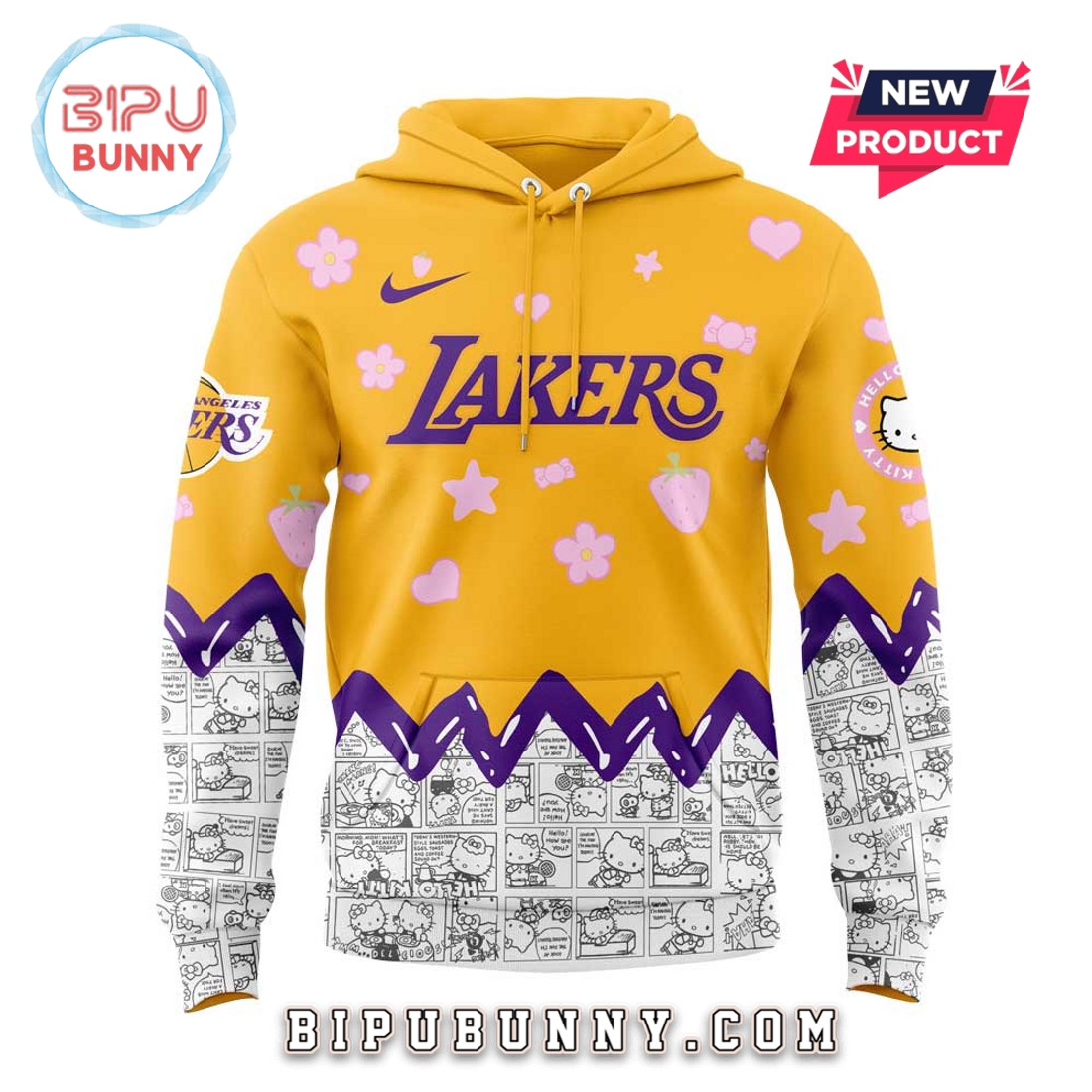 Los Angeles Lakers x Hello Kitty Hoodie And Pants Los Angeles Lakers x Hello Kitty Hoodie And Pants