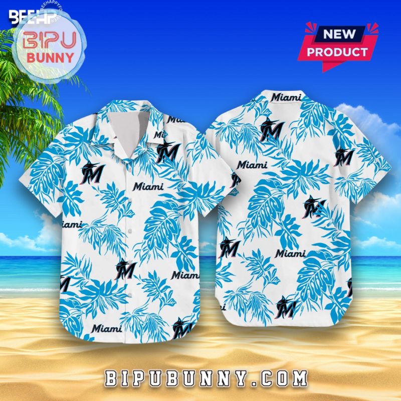 Miami Marlins Beach Outfit Hawaiian Shirt