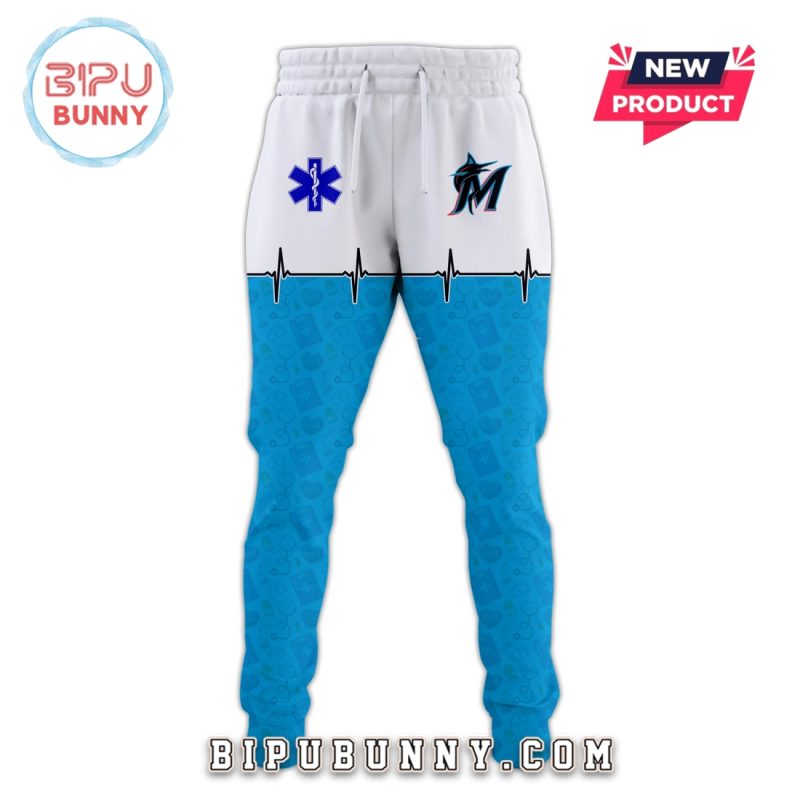 Miami Marlins MLB Nurses Game Hoodie And Pants