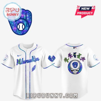 Milwaukee Brewers 2025 Grateful Dead Night Baseball Jersey