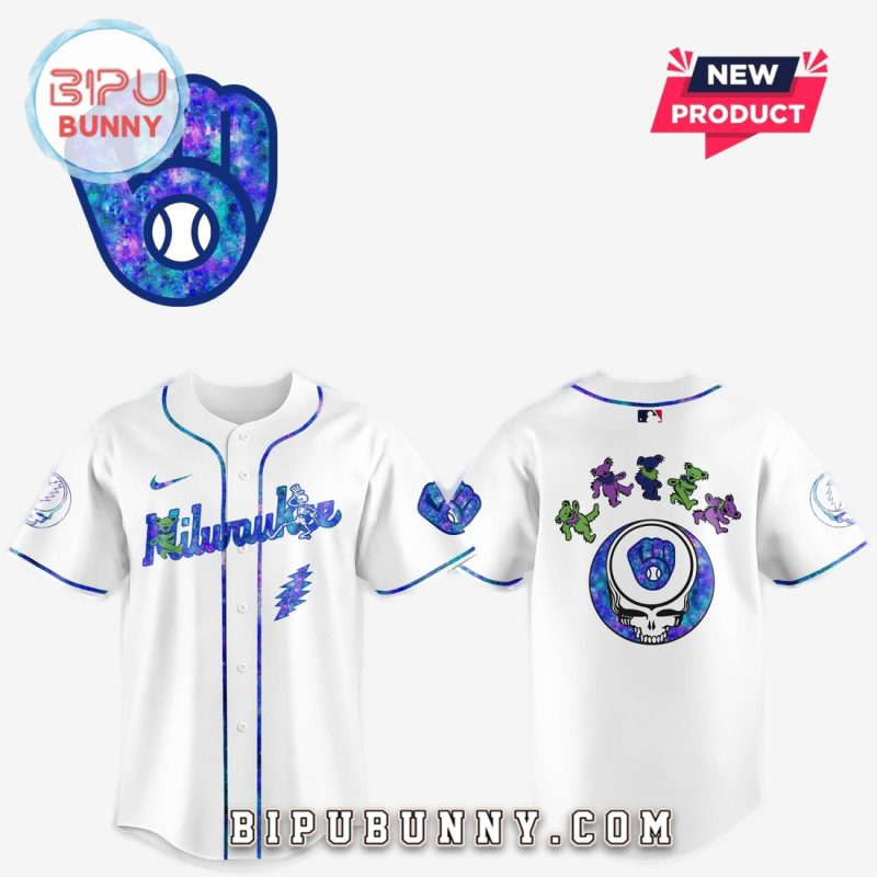 Milwaukee Brewers 2025 Grateful Dead Night Baseball Jersey