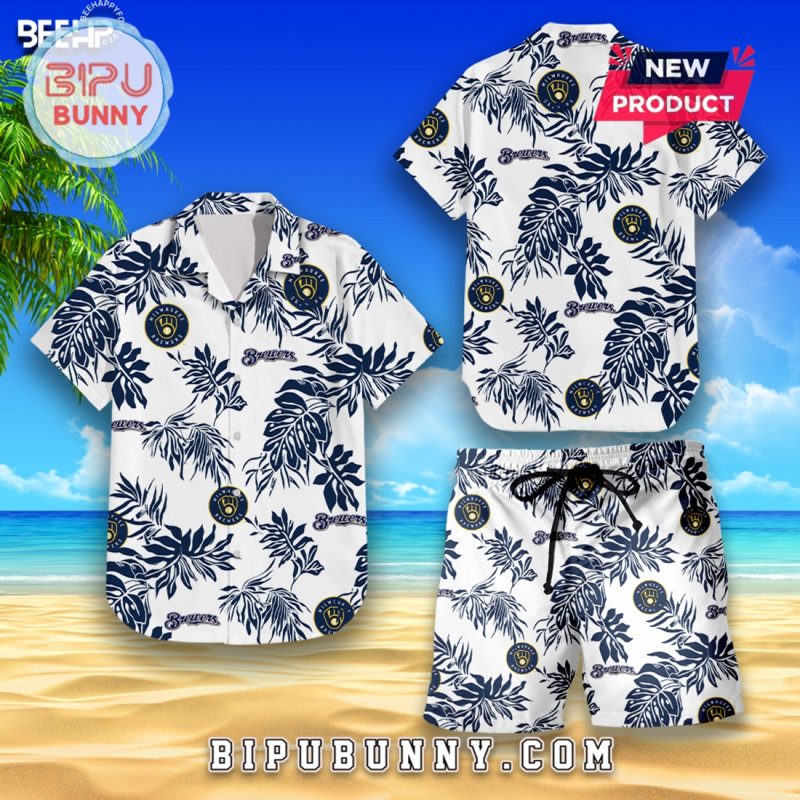 Milwaukee Brewers Beach Outfit Hawaiian Shirt