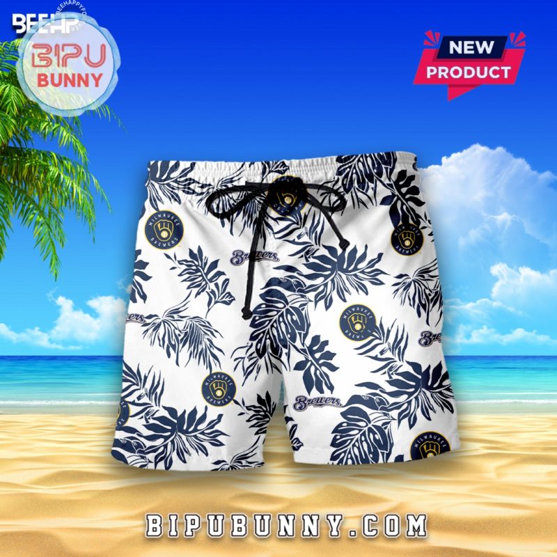 Milwaukee Brewers Beach Outfit Hawaiian Shirt
