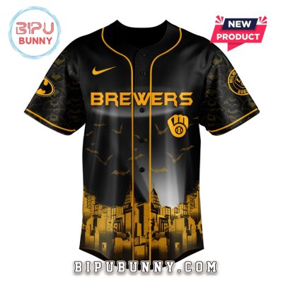 Milwaukee Brewers MLB x Batman Game Night Baseball Jersey