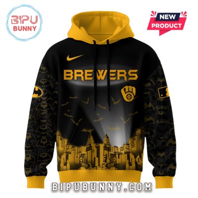 Milwaukee Brewers MLB x Batman Game Night Hoodie And Pants
