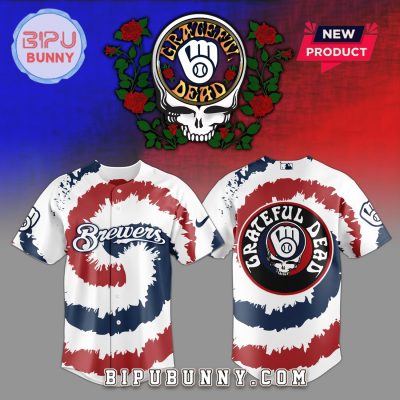 Milwaukee Brewers MLB x Grateful Dead Baseball Jersey