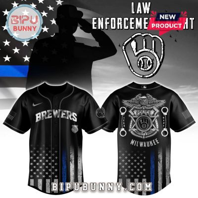 Milwaukee Brewers MLB x Law Enforcement Night Baseball Jersey