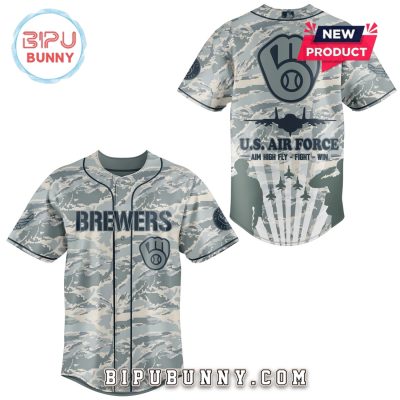 Milwaukee Brewers x Veteran Air Force 2025 Baseball Jersey