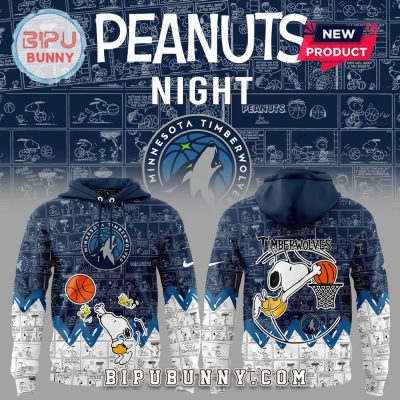 Minnesota Timberwolves Peanuts Night 2025 Hoodie