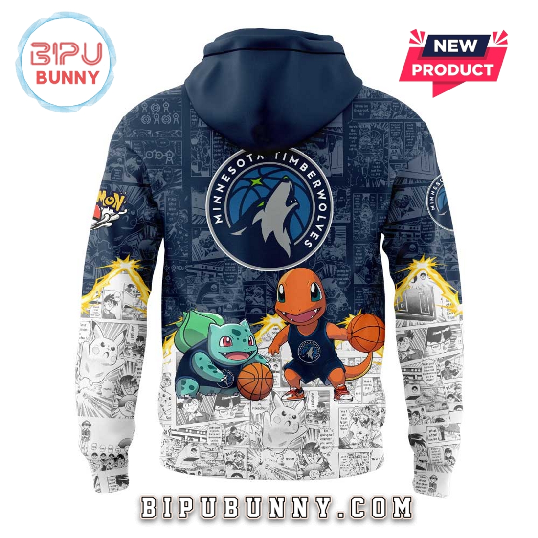 Minnesota Timberwolves x Pokémon 2025 Hoodie Minnesota Timberwolves x Pokémon 2025 Hoodie