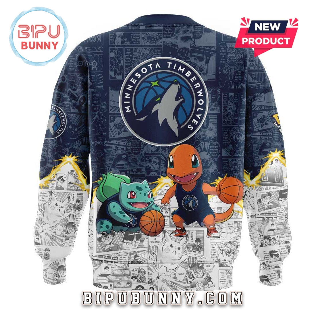 Minnesota Timberwolves x Pokémon 2025 Hoodie Minnesota Timberwolves x Pokémon 2025 Hoodie
