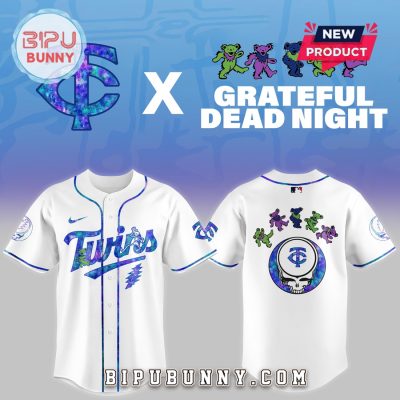Minnesota Twins 2025 Grateful Dead Night Baseball Jersey