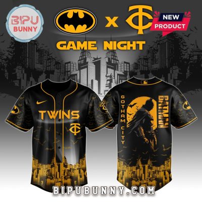 Minnesota Twins MLB x Batman Game Night Baseball Jersey