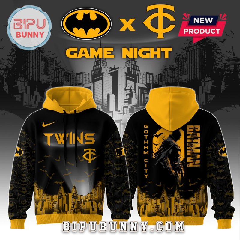 Minnesota Twins MLB x Batman Game Night Hoodie And Pants