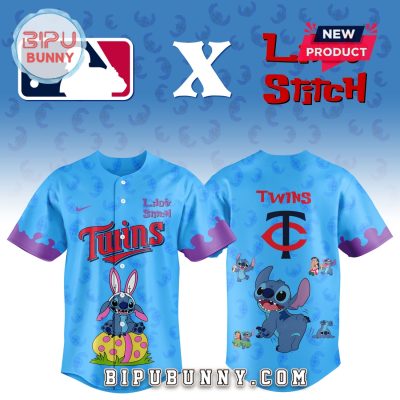 Minnesota Twins MLB x Lilo and Stitch Baseball Jersey