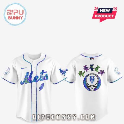 New York Mets 2025 Grateful Dead Night Baseball Jersey