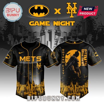 New York Mets MLB x Batman Game Night Baseball Jersey