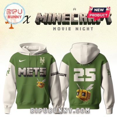 New York Mets MLB x Minecraft Movie Night Hoodie And Pants