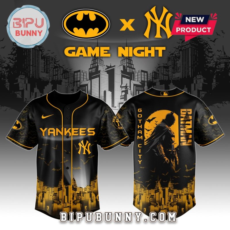 New York Yankees MLB x Batman Game Night Baseball Jersey
