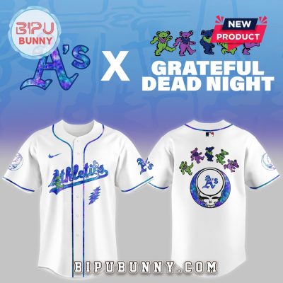 Oakland Athletics 2025 Grateful Dead Night Baseball Jersey