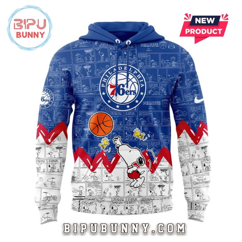 Philadelphia 76ers Anniversary of Peanuts Hoodie And Pants