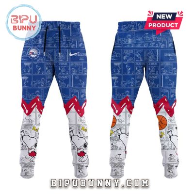 Philadelphia 76ers Anniversary of Peanuts Hoodie And Pants