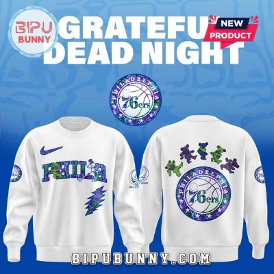 Philadelphia 76ers Grateful Dead Night 2025 Hoodie