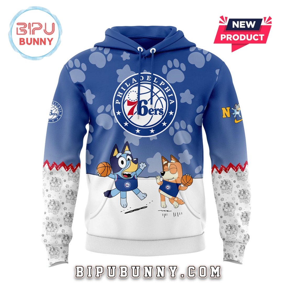 Philadelphia 76ers x Bluey And Bingo Hoodie And Pants Philadelphia 76ers x Bluey And Bingo Hoodie And Pants