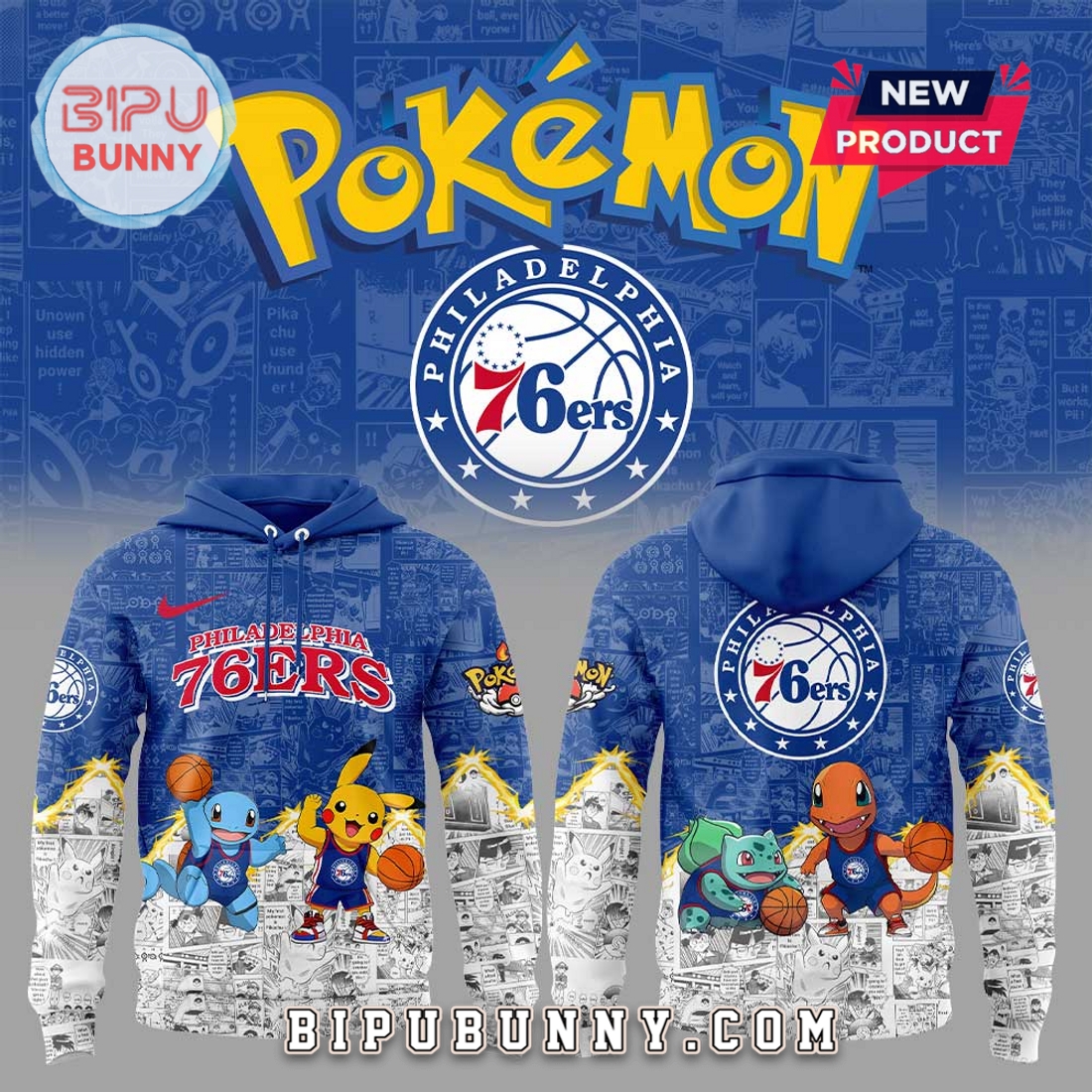 Philadelphia 76ers x Pokémon Hoodie And Pants Philadelphia 76ers x Pokémon Hoodie And Pants