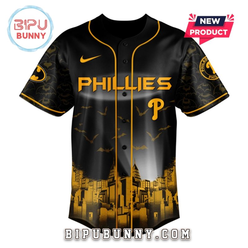 Philadelphia Phillies MLB x Batman Game Night Baseball Jersey