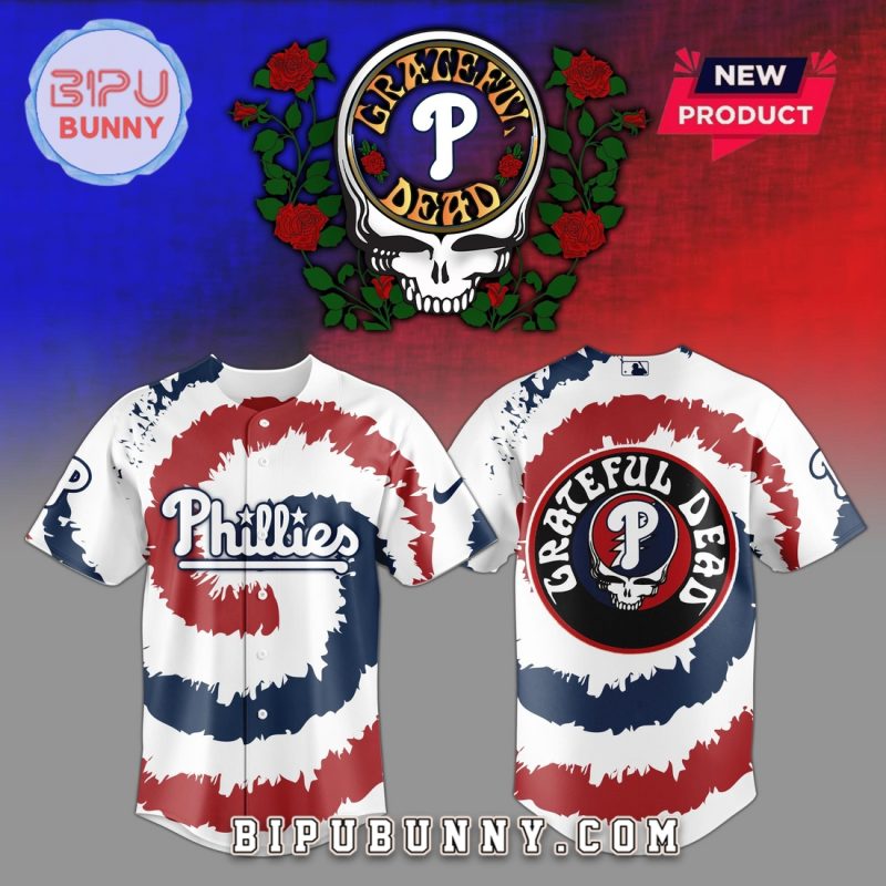 Philadelphia Phillies MLB x Grateful Dead Baseball Jersey