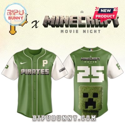 Pittsburgh Pirates MLB x Minecraft Movie Night Baseball Jersey