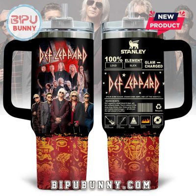 Premium Def Leppard Stanley Tumbler Cup Premium Def Leppard Stanley Tumbler Cup