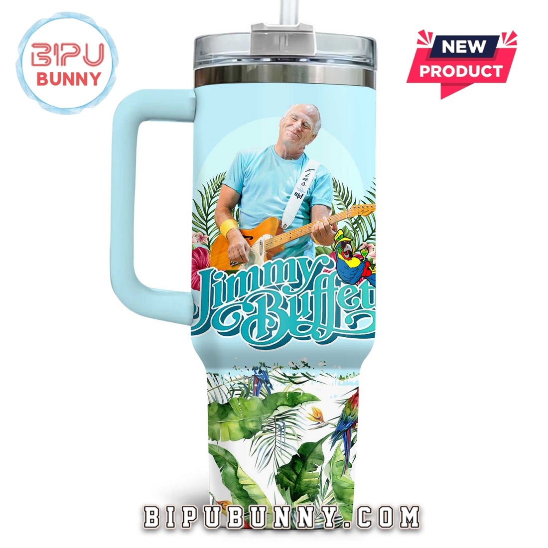 Premium Jimmy Buffett Stanley Tumbler Cup Premium Jimmy Buffett Stanley Tumbler Cup