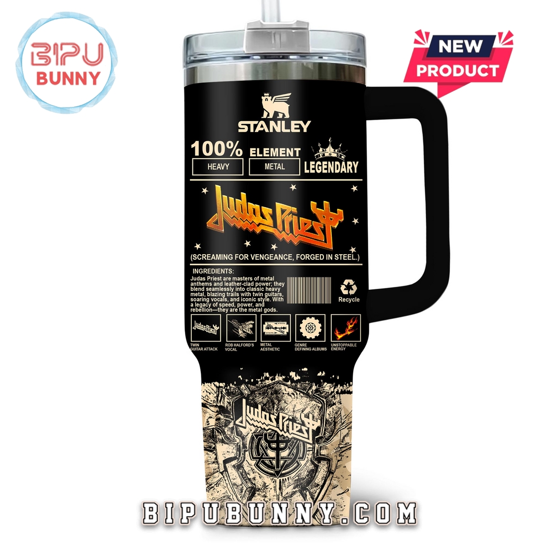 Premium Judas Priest Band Stanley Tumbler Cup Premium Judas Priest Band Stanley Tumbler Cup