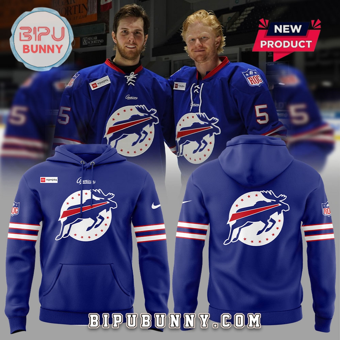 Rochester Americans Bills Day 2025 Hoodie Rochester Americans Bills Day 2025 Hoodie