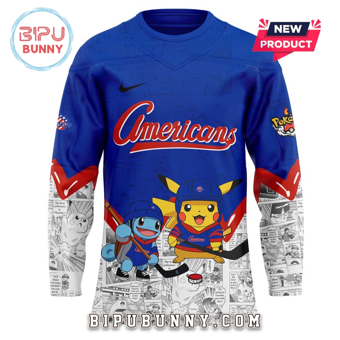 Rochester Americans x Pokémon Hockey Jersey Rochester Americans x Pokémon Hockey Jersey