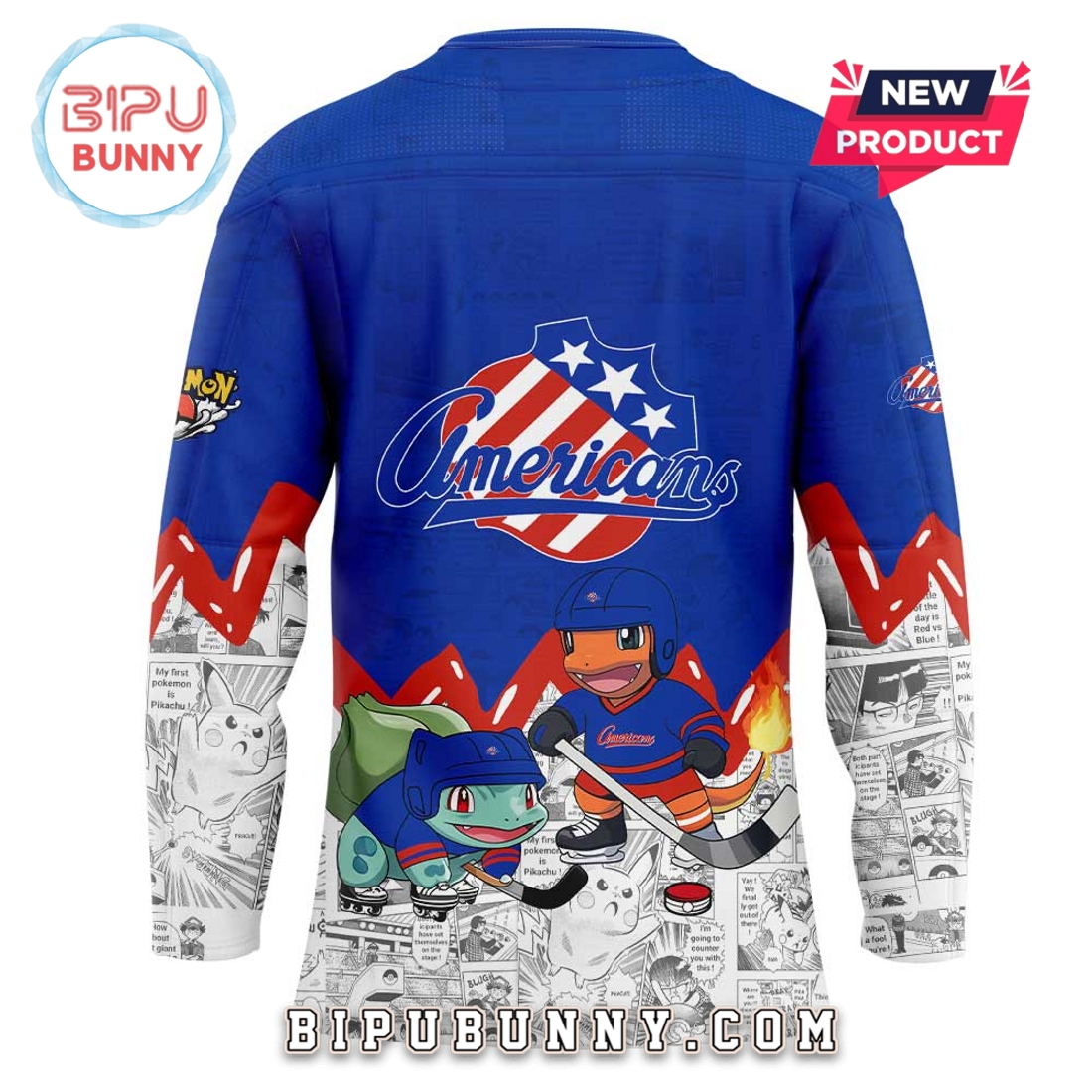 Rochester Americans x Pokémon Hockey Jersey Rochester Americans x Pokémon Hockey Jersey