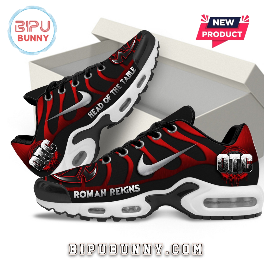 Roman Reigns – Head Of The Table Air Max Plus Sneakers Roman Reigns – Head Of The Table Air Max Plus Sneakers