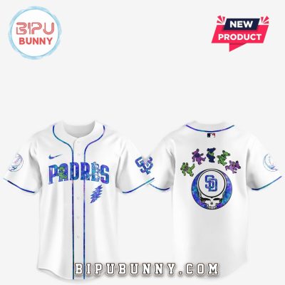 San Diego Padres 2025 Grateful Dead Night Baseball Jersey