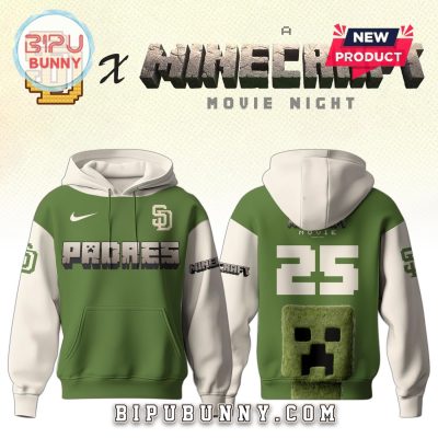 San Diego Padres MLB x Minecraft Movie Night Hoodie And Pants