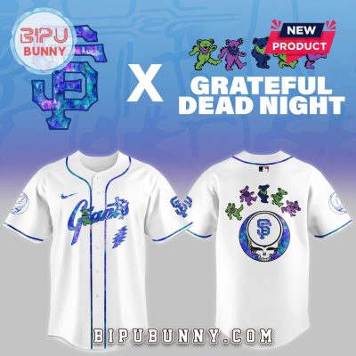 San Francisco Giants 2025 Grateful Dead Night Baseball Jersey